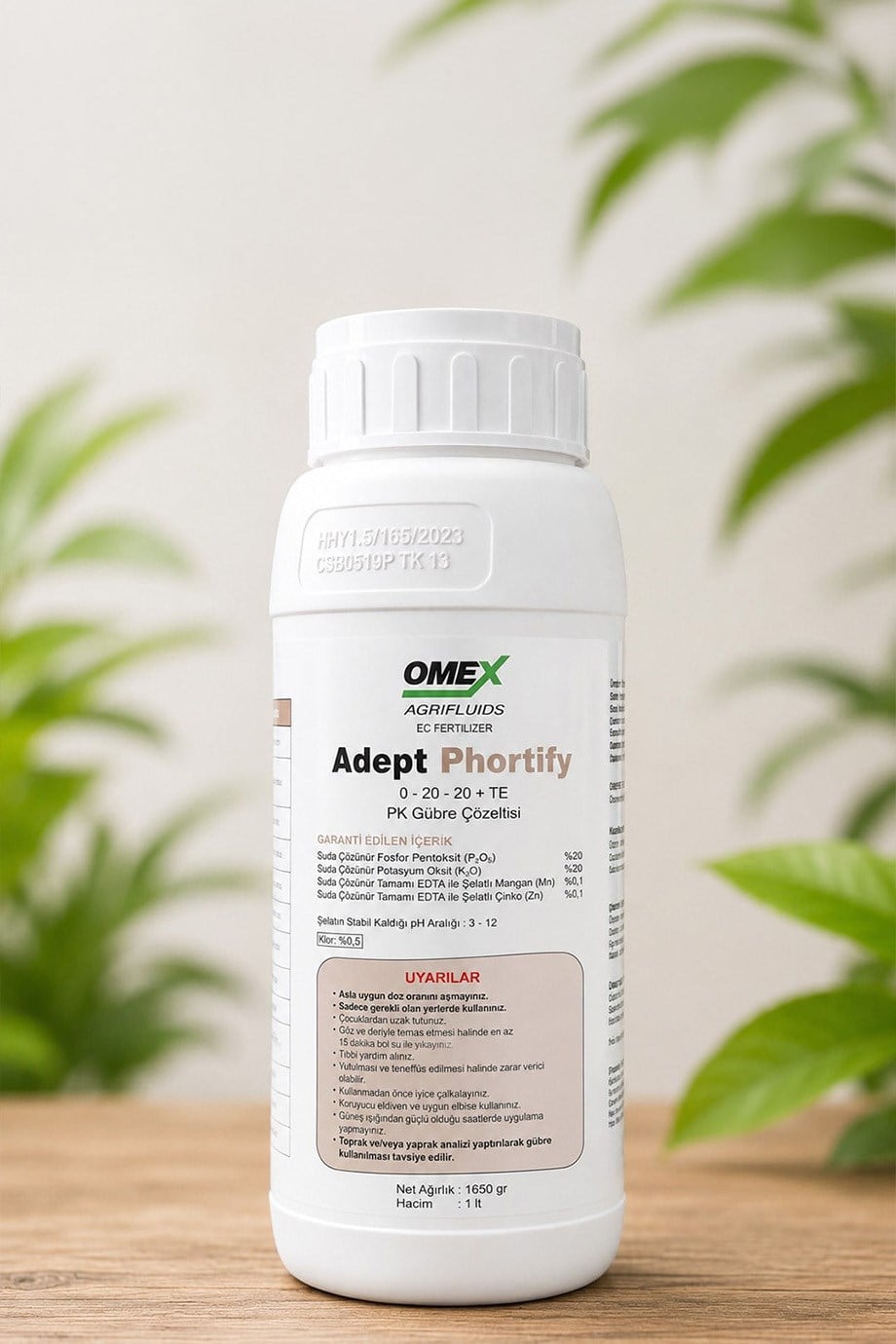 OMEX Adept Phortify 0-20-20+TE PK Gübre Çözeltisi 1 L