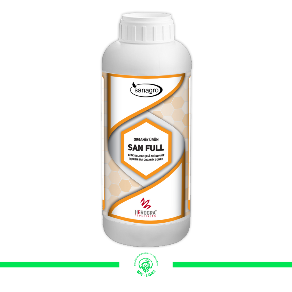 San Full 1 LT(Organik Ürün Bitkisel Menşeli Aminoasit İçeren Sıvı Organik Gübre)