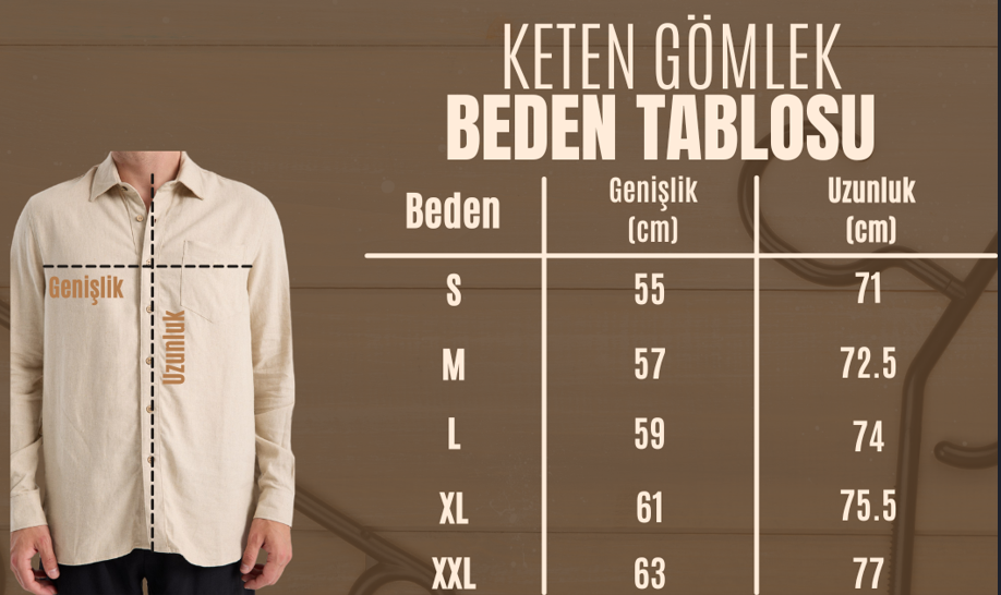 Keten Beden Tablosu