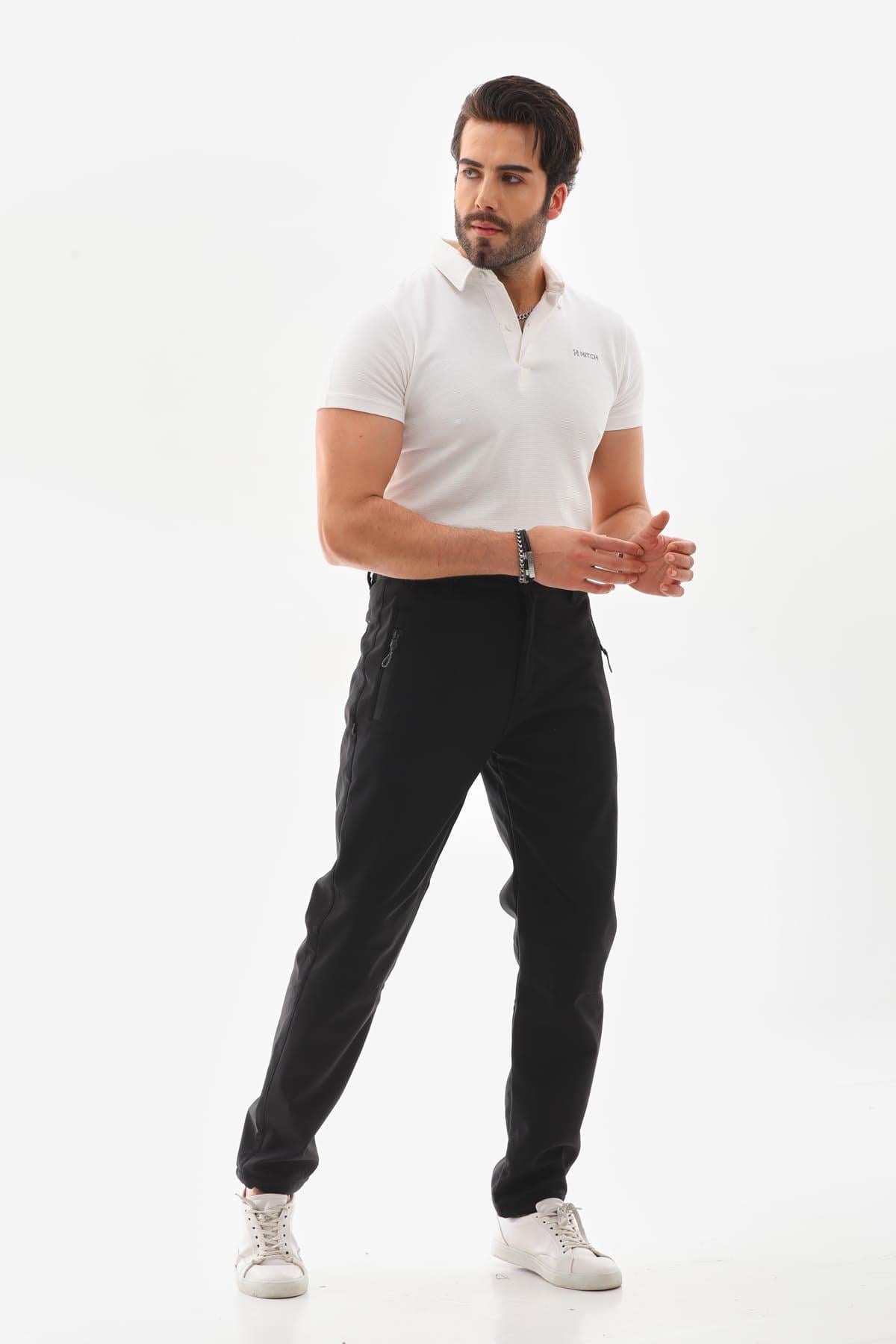 Düz Su Geçirmez Softshell Pantolon