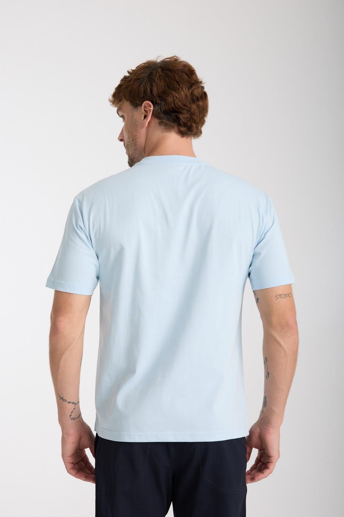 Erkek %100 Pamuk Relax Kaplumbağa Nakışlı T-Shirt