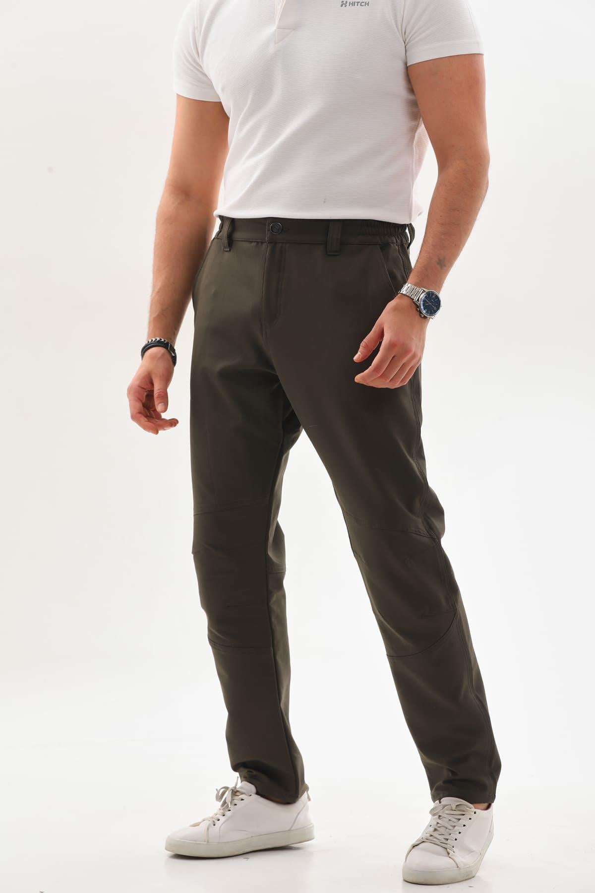 Polarlı Düz Kışlık Pantolon 