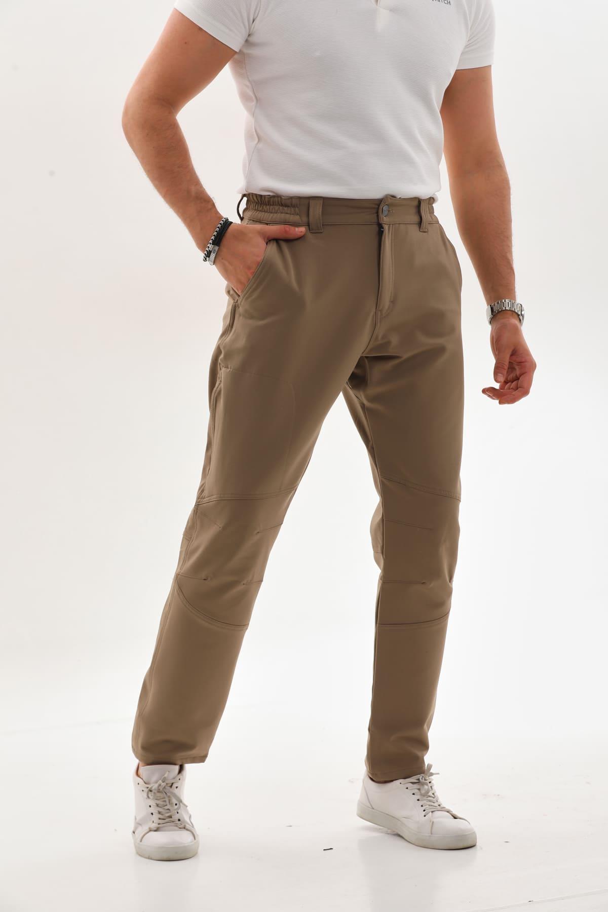 Polarlı Düz Kışlık Pantolon 