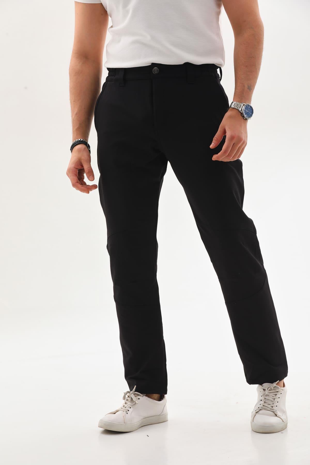 Polarlı Düz Kışlık Pantolon 