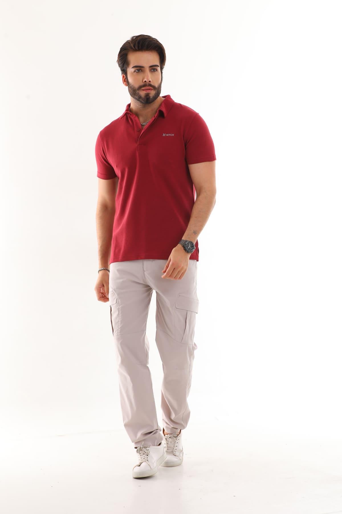 Polo Yaka Otoman Kısa Kol T-Shirt