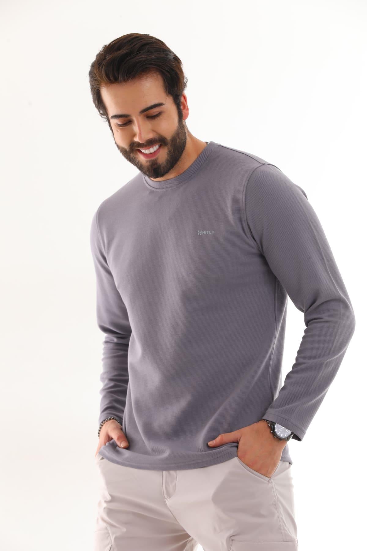 Ottoman Bisiklet Yakalı Sweatshirt