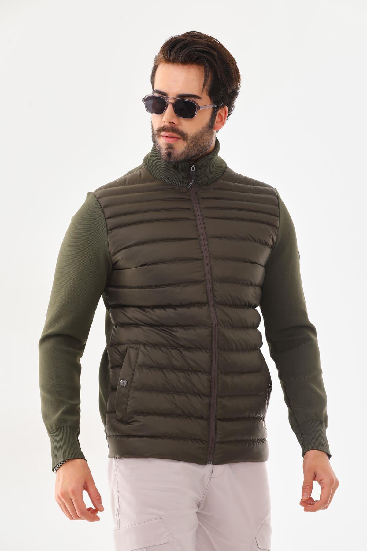 Triko Kaplamalı Ceket