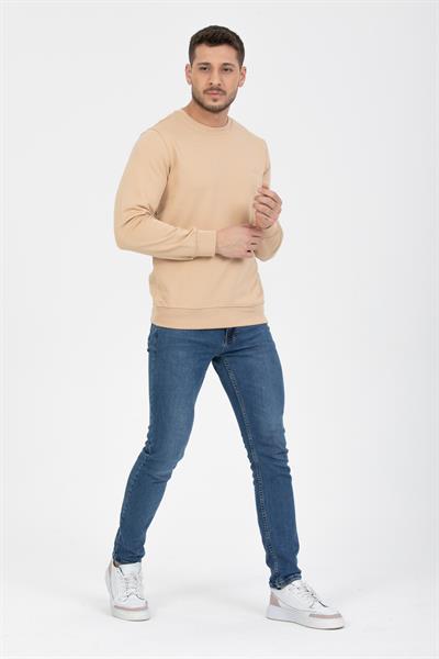 3 İplik Bisiklet Diagonel Sweatshirt