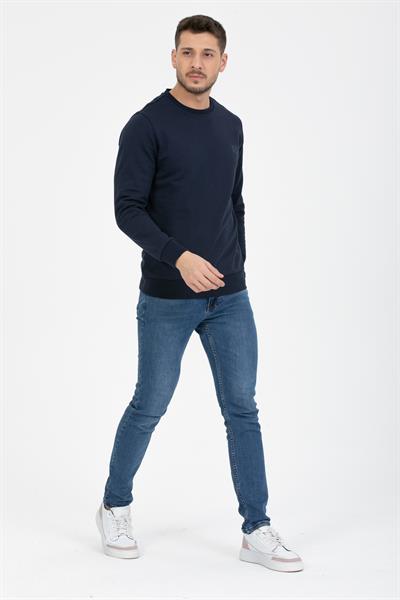 3 İplik Bisiklet Diagonel Sweatshirt