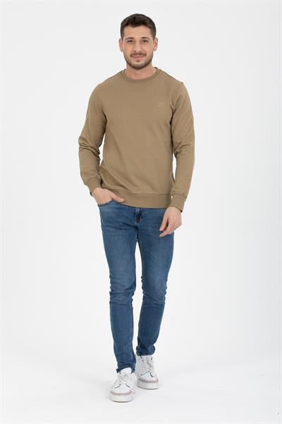3 İplik Bisiklet Diagonel Sweatshirt