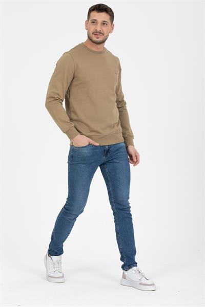 3 İplik Bisiklet Diagonel Sweatshirt