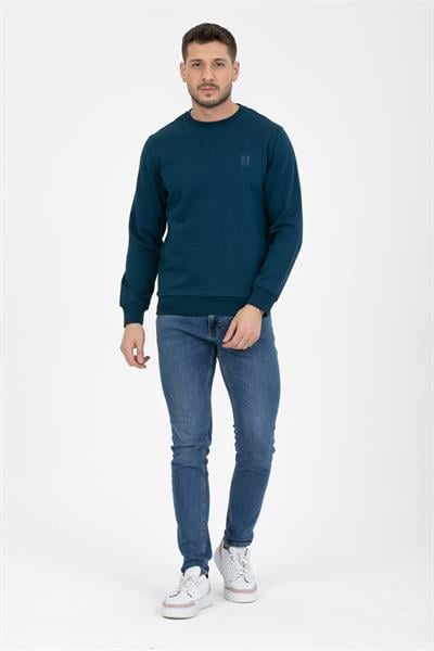 3 İplik Bisiklet Diagonel Sweatshirt
