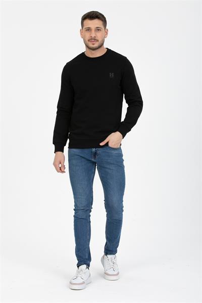 3 İplik Bisiklet Diagonel Sweatshirt