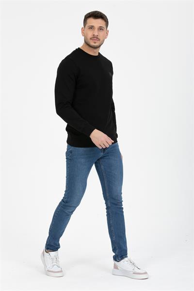 3 İplik Bisiklet Diagonel Sweatshirt