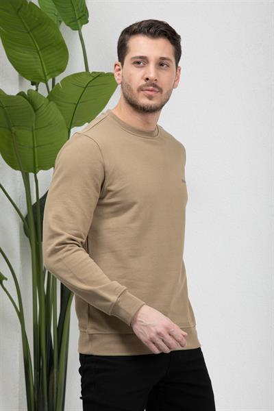 3 İplik Bisiklet Yaka Sweatshirt