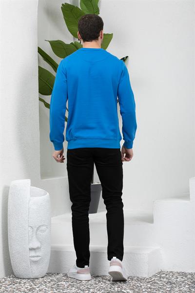 3 İplik Bisiklet Yaka Sweatshirt