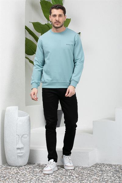 3 İplik Bisiklet Yaka Sweatshirt