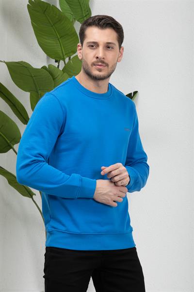 3 İplik Bisiklet Yaka Sweatshirt
