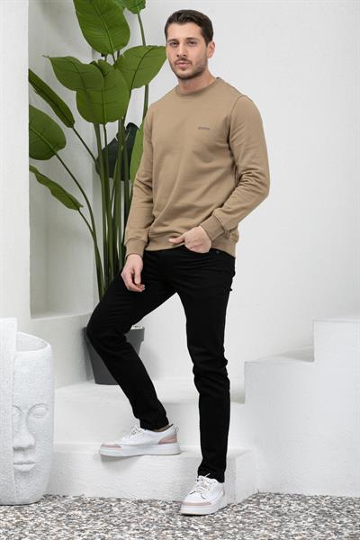 3 İplik Bisiklet Yaka Sweatshirt