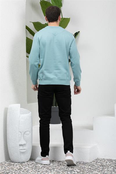 3 İplik Bisiklet Yaka Sweatshirt