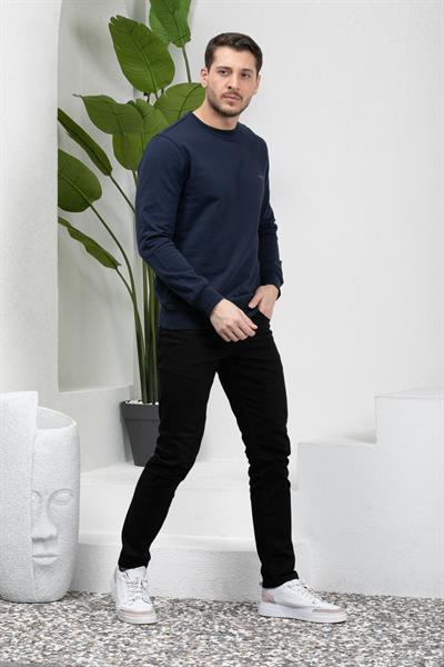 3 İplik Bisiklet Yaka Sweatshirt