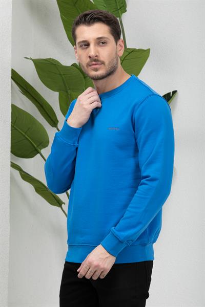 3 İplik Bisiklet Yaka Sweatshirt