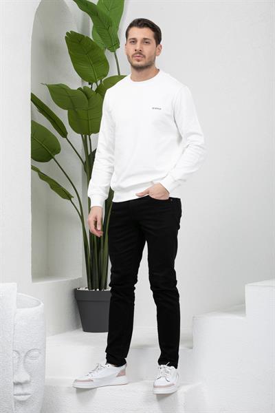 3 İplik Bisiklet Yaka Sweatshirt