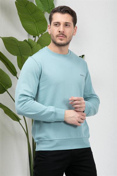 3 İplik Bisiklet Yaka Sweatshirt