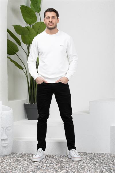 3 İplik Bisiklet Yaka Sweatshirt