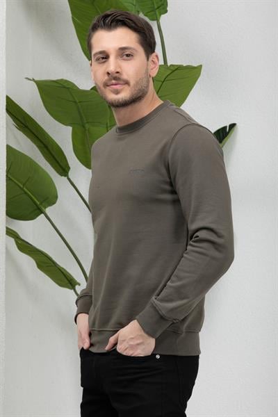 3 İplik Bisiklet Yaka Sweatshirt