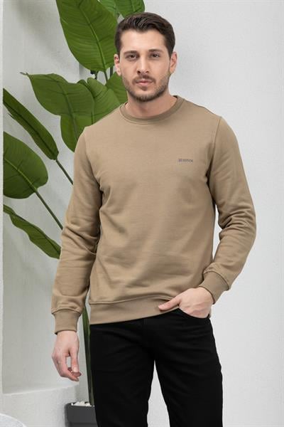 3 İplik Bisiklet Yaka Sweatshirt