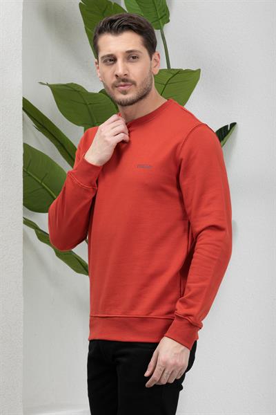 3 İplik Bisiklet Yaka Sweatshirt