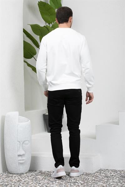 3 İplik Bisiklet Yaka Sweatshirt