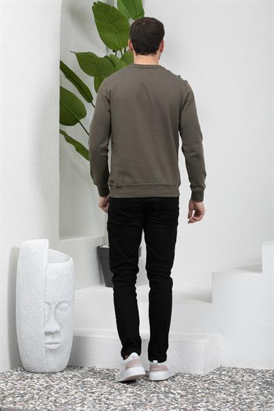 3 İplik Bisiklet Yaka Sweatshirt