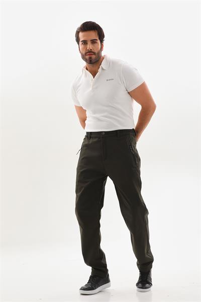 Düz Su Geçirmez Softshell Pantolon