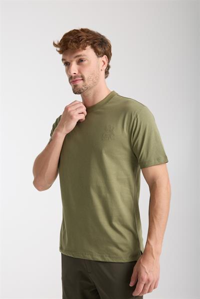 Erkek %100 Pamuk Relax Ayı Nakışlı T-Shirt