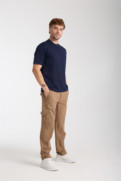 Erkek %100 Pamuk Relax Ayı Nakışlı T-Shirt