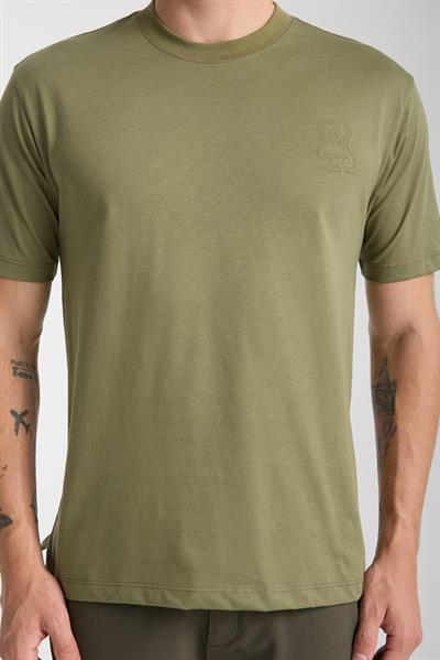 Erkek %100 Pamuk Relax Ayı Nakışlı T-Shirt