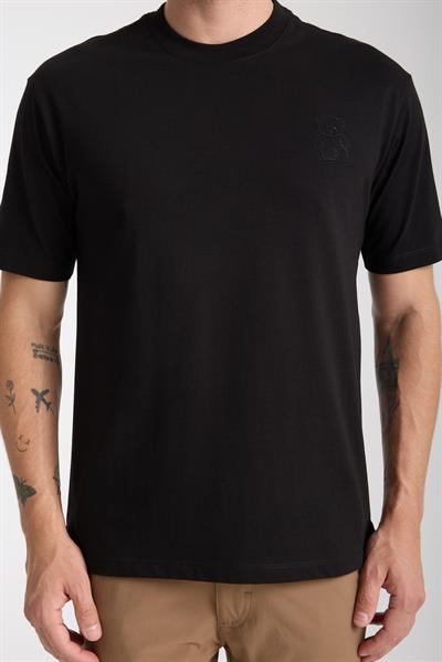 Erkek %100 Pamuk Relax Ayı Nakışlı T-Shirt