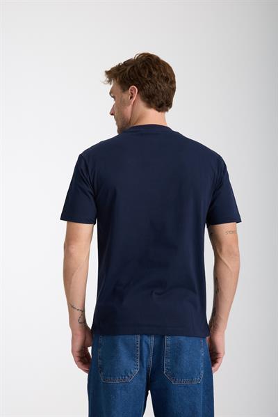 Erkek %100 Pamuk Relax Fit Baykuş Nakışlı T-Shirt