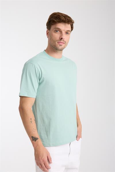 Erkek %100 Pamuk Relax Fit Kertenkele Nakışlı T-Shirt