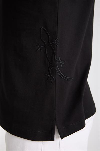 Erkek %100 Pamuk Relax Fit Kertenkele Nakışlı T-Shirt