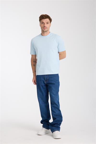 Erkek %100 Pamuk Relax Fit Kertenkele Nakışlı T-Shirt