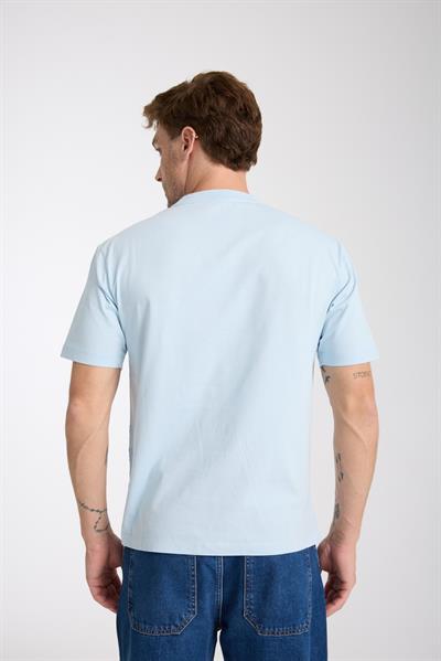 Erkek %100 Pamuk Relax Fit Kertenkele Nakışlı T-Shirt