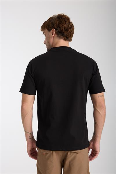Erkek %100 Pamuk Relax Fit Vahşi Ayı Nakışlı T-Shirt