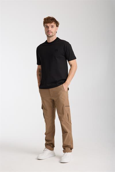 Erkek %100 Pamuk Relax Fit Vahşi Ayı Nakışlı T-Shirt