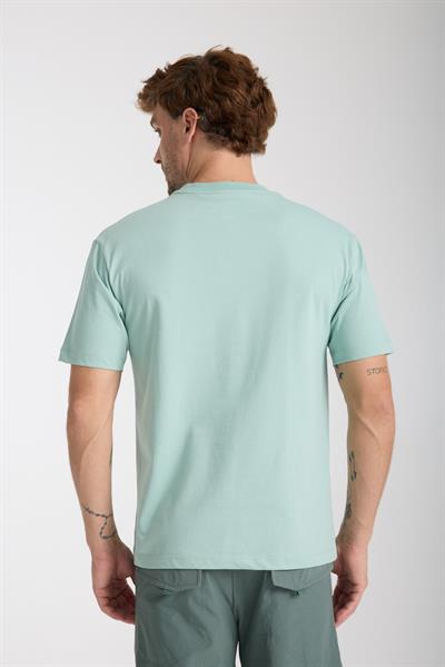 Erkek %100 Pamuk Relax Fit Vahşi Ayı Nakışlı T-Shirt