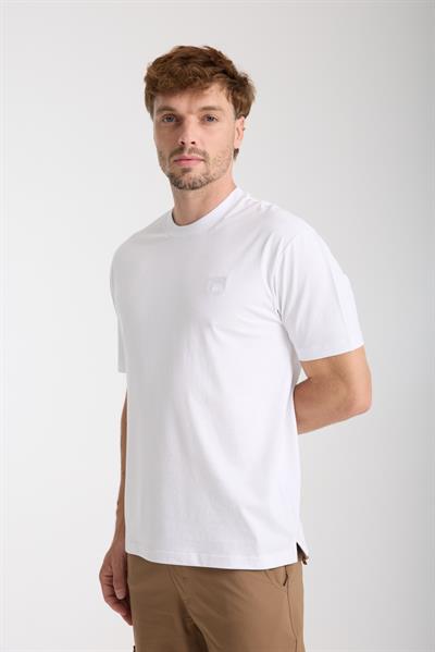 Erkek %100 Pamuk Relax Fit Vahşi Ayı Nakışlı T-Shirt