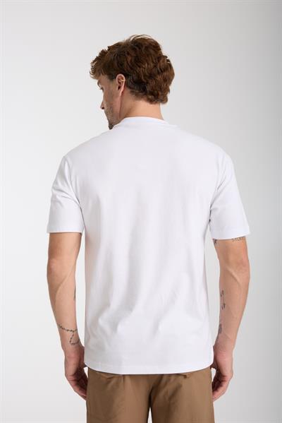 Erkek %100 Pamuk Relax Fit Vahşi Ayı Nakışlı T-Shirt