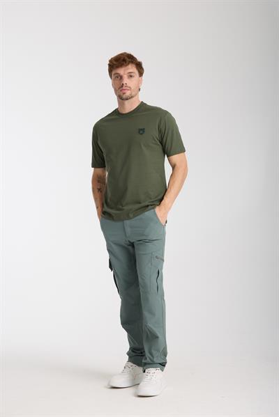 Erkek %100 Pamuk Relax Fit Vahşi Ayı Nakışlı T-Shirt